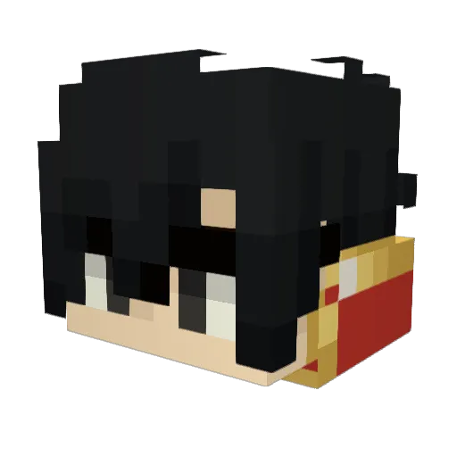 zapata2013 Minecraft avatar head, 3D render