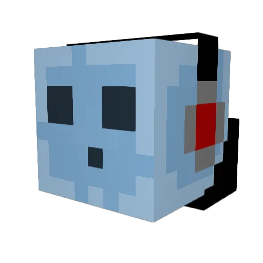 zaphod007 Minecraft avatar head, 3D render