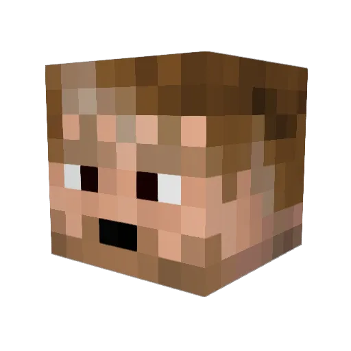 zapp123 Minecraft avatar head, 3D render