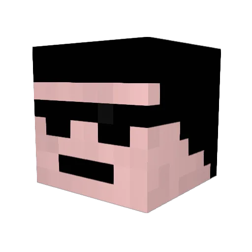 zappouille Minecraft avatar head, 3D render