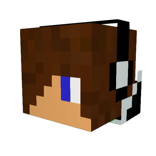 zappypepper Minecraft avatar head, 3D render