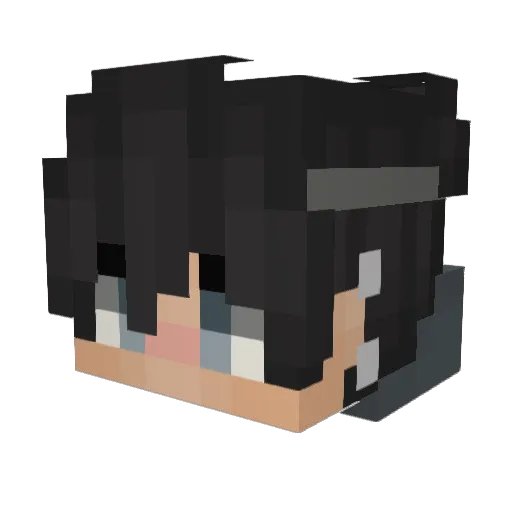 zapteryx Minecraft avatar head, 3D render