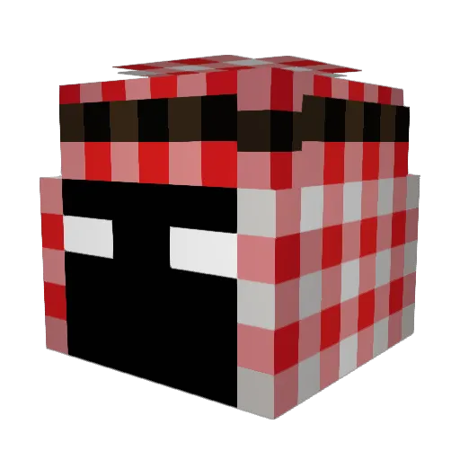 zapzss Minecraft avatar head, 3D render