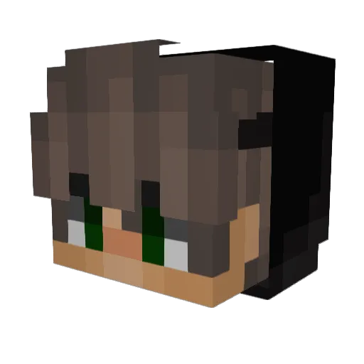 zapzzzz Minecraft avatar head, 3D render