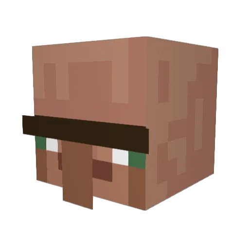 zaraalex Minecraft avatar head, 3D render