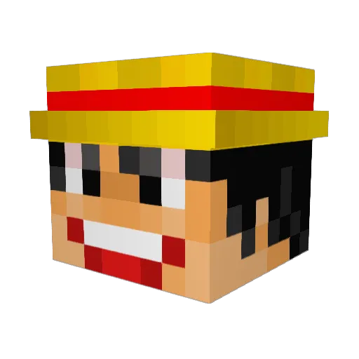 zaraban Minecraft avatar head, 3D render
