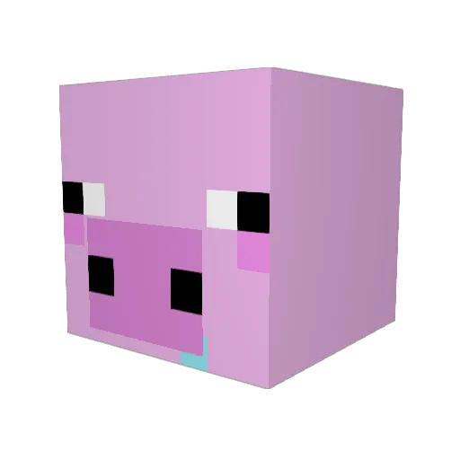 zarapig0 Minecraft avatar head, 3D render