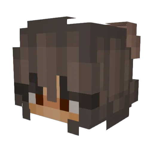 zarawrs Minecraft avatar head, 3D render