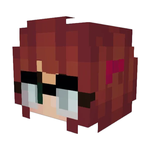 zarbongo Minecraft avatar head, 3D render