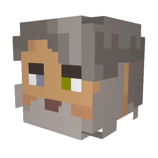 zares Minecraft avatar head, 3D render