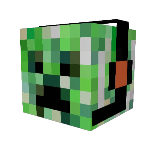 zarisan Minecraft avatar head, 3D render