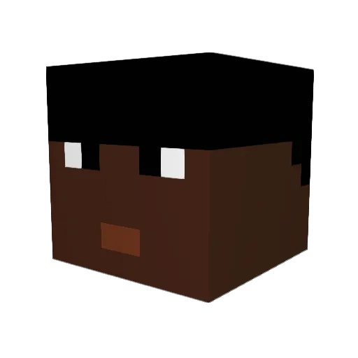zarkoo Minecraft avatar head, 3D render