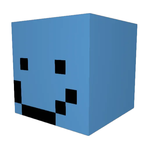 zarksgaming Minecraft avatar head, 3D render