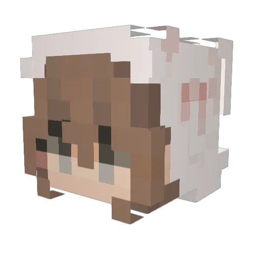 zarmis Minecraft avatar head, 3D render