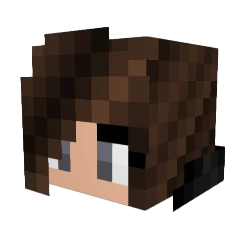 zarra28 Minecraft avatar head, 3D render