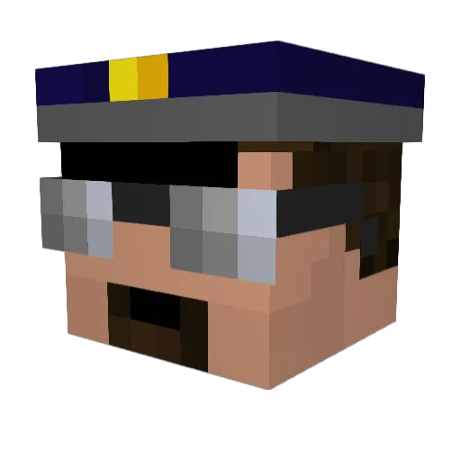 zarrithis Minecraft avatar head, 3D render