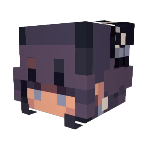 zarskahee Minecraft avatar head, 3D render
