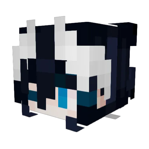 zarvpiv Minecraft avatar head, 3D render