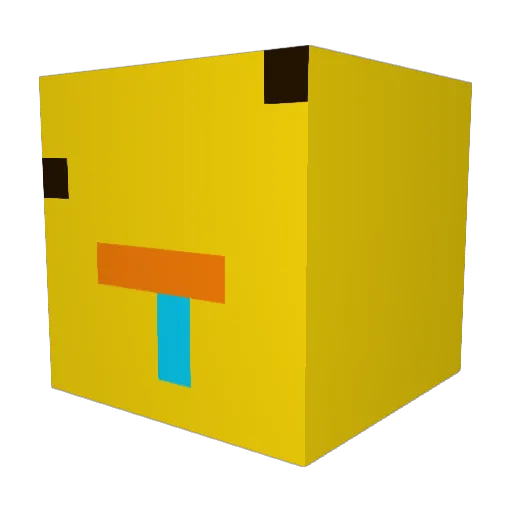 zarvvy Minecraft avatar head, 3D render