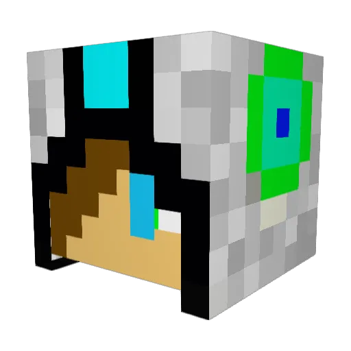 zary09 Minecraft avatar head, 3D render