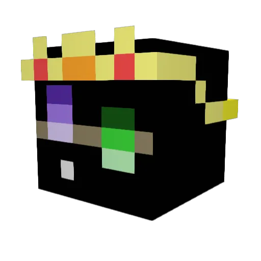 zasdfs Minecraft avatar head, 3D render