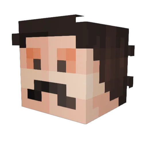 zasua69 Minecraft avatar head, 3D render