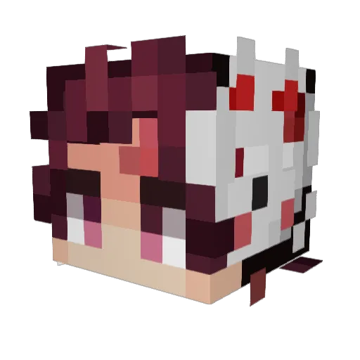 zatalla Minecraft avatar head, 3D render