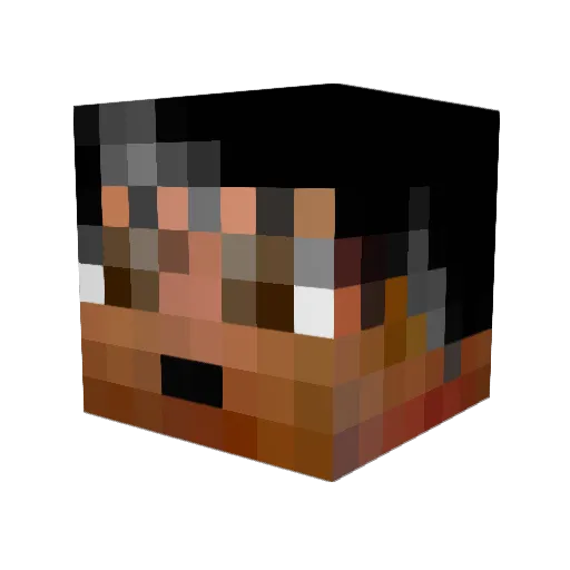 zataro_1 Minecraft avatar head, 3D render