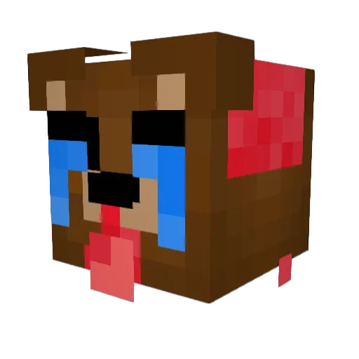 zatchapples Minecraft avatar head, 3D render