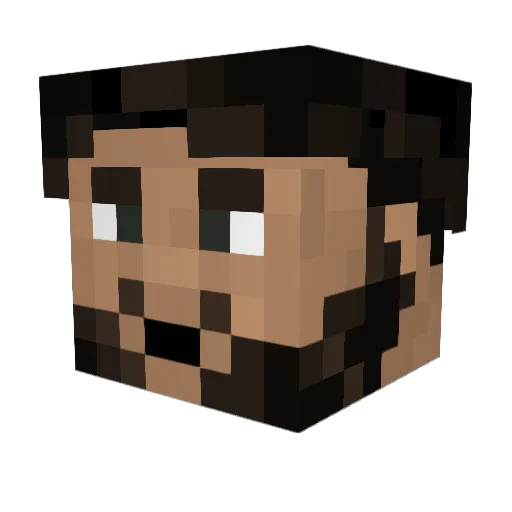 zatou76 Minecraft avatar head, 3D render