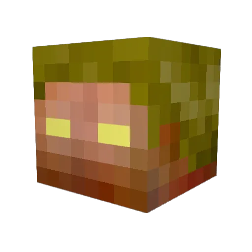 zattenbo Minecraft avatar head, 3D render