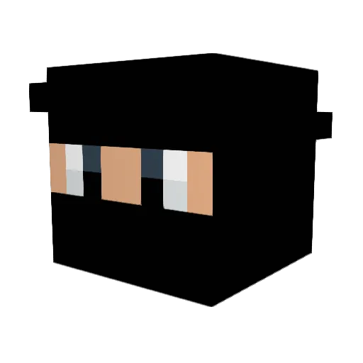 zausech Minecraft avatar head, 3D render