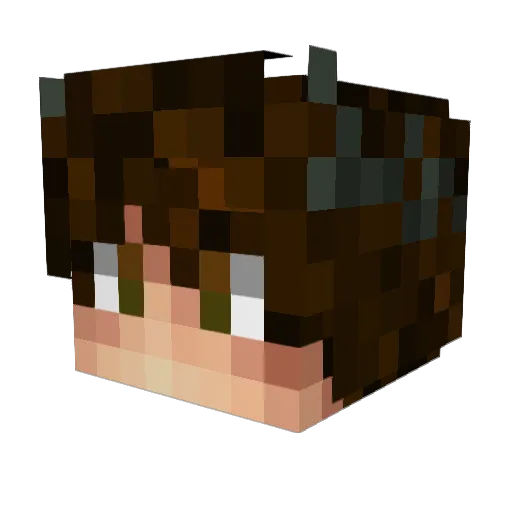 zavadanak Minecraft avatar head, 3D render