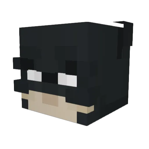 zavawf Minecraft avatar head, 3D render