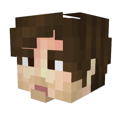 zavchr0m Minecraft avatar head, 3D render