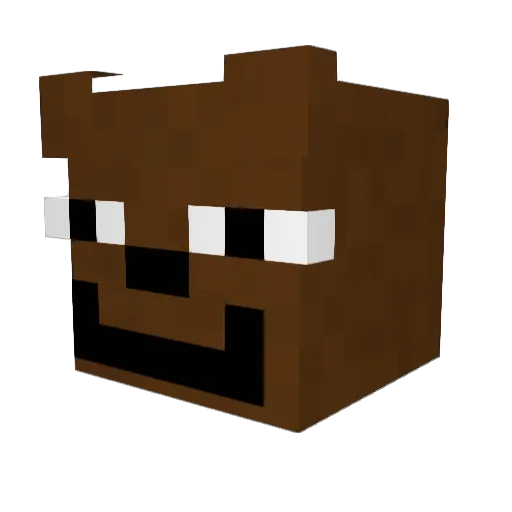 zaverma Minecraft avatar head, 3D render