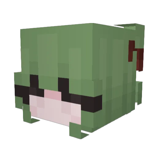 zavidari Minecraft avatar head, 3D render