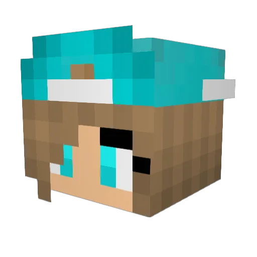zawadayaknow Minecraft avatar head, 3D render