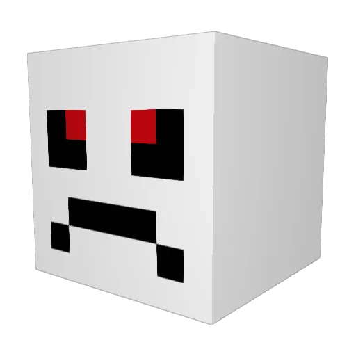 zawfi Minecraft avatar head, 3D render