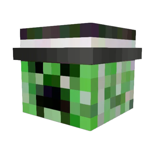 zaxer2 Minecraft avatar head, 3D render