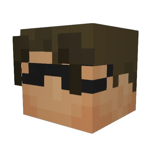 zaxman26 Minecraft avatar head, 3D render