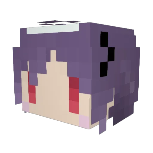 zaxsderty Minecraft avatar head, 3D render