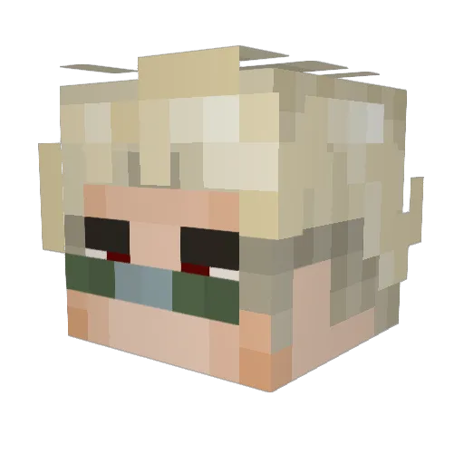 zay017 Minecraft avatar head, 3D render