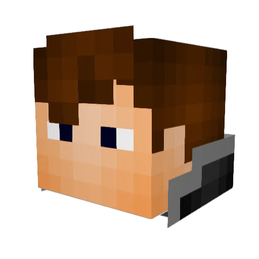 zay1110 Minecraft avatar head, 3D render