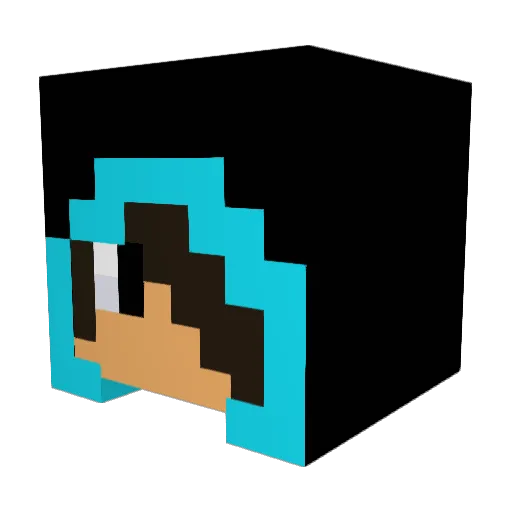 zayd0r Minecraft avatar head, 3D render