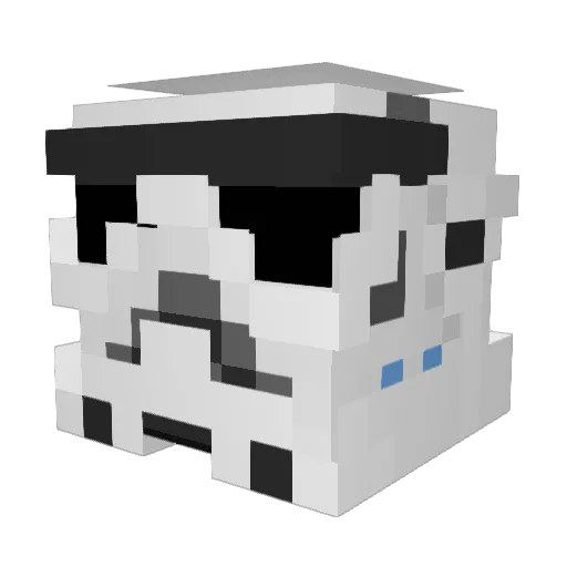 zaydenmuse Minecraft avatar head, 3D render