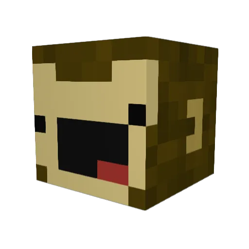 zayma Minecraft avatar head, 3D render