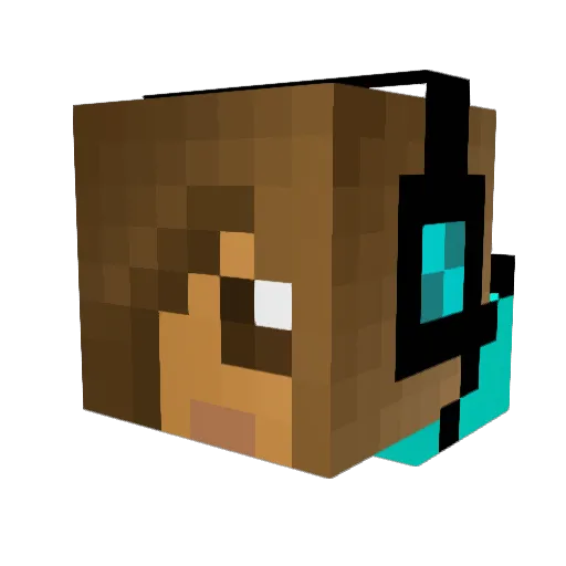 zayn64 Minecraft avatar head, 3D render