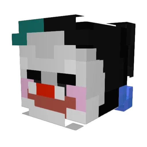 zaypep Minecraft avatar head, 3D render