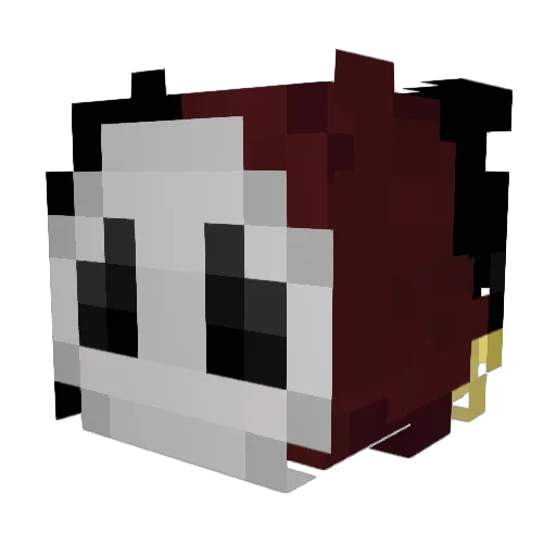 zaywolf08 Minecraft avatar head, 3D render